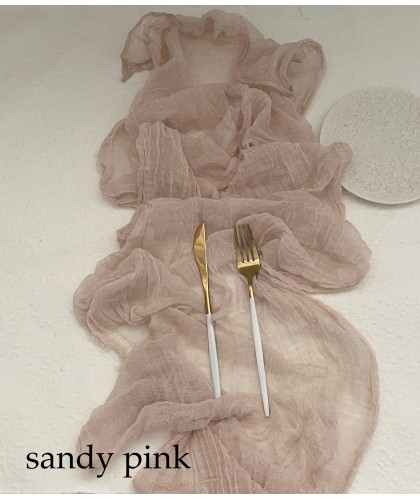 Table Runner, Sandy Pink